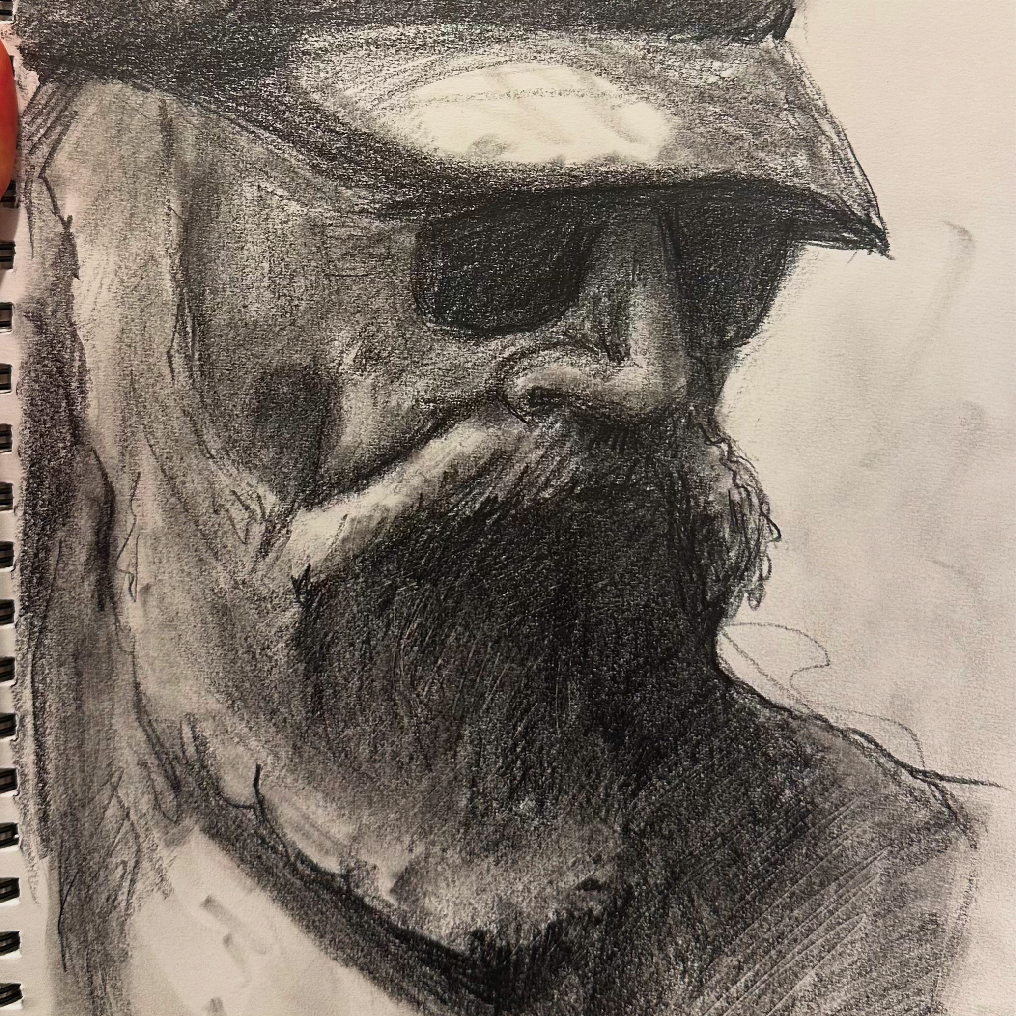 Man with Cap and Beard